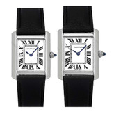ساعت مچی زنانه کارتیه تانک مشکی Cartier Tank
